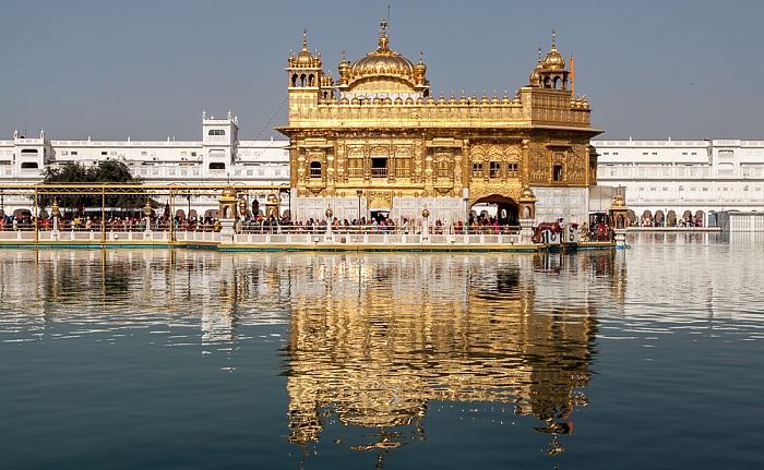 Golden Temple Complex: Amrit Sarovar (Wasserbecken), Harmandir Sahib (Goldener Tempel) Amritsar