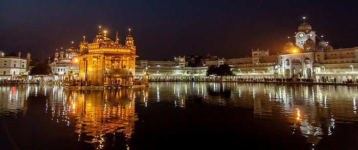Golden Temple Complex: Amrit Sarovar (Wasserbecken), Harmandir Sahib (Goldener Tempel), Darshani Darwaza Amritsar