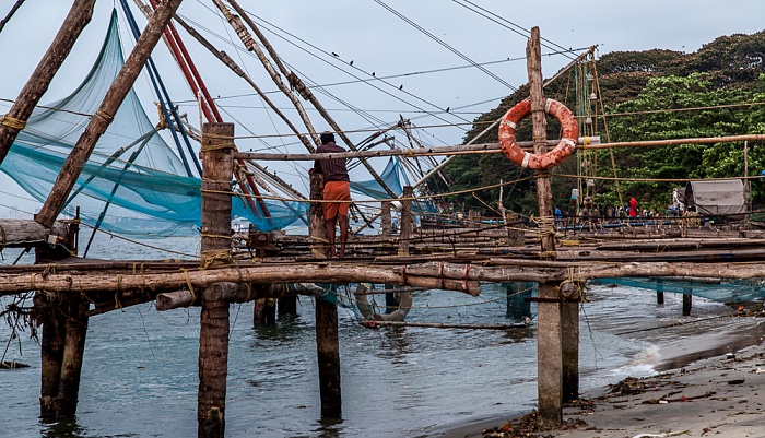 Fort Kochi: Chinesische Fischernetze