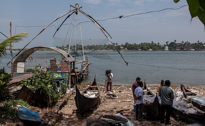 Fort Kochi: Chinesische Fischernetze, Vembanad Lake Kochi