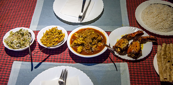 Hausboot Sun Birds: Abendessen Backwaters