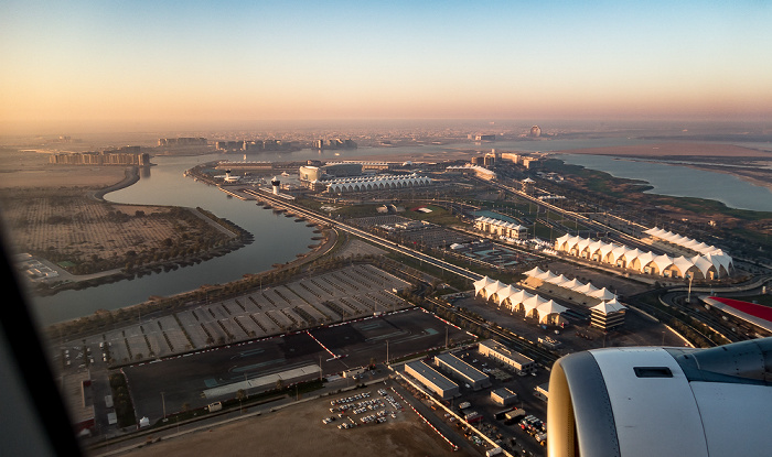 Abu Dhabi Yas Island: Yas Marina Circuit Luftbild aerial photo