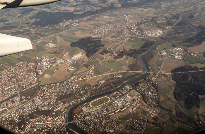 Bayern - Landkreis Mühldorf am Inn: Mühldorf am Mühldorf am Inn 2016-02-22 Flug ETD3 Abu Dhabi (AUH/OMAA) - München Franz Josef Strauß (MUC/EDDM) Luftbild aerial photo