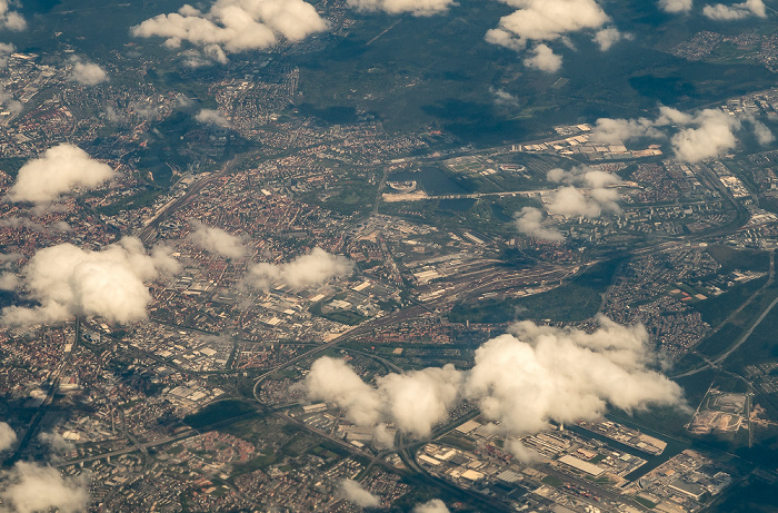 Nürnberg 2016-05-05 Flug BAW951 München Franz Josef Strauß (MUC/EDDM) - London Heathrow (LHR/EGLL) Luftbild aerial photo