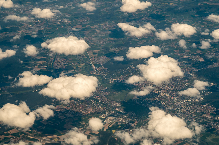 Nürnberg 2016-05-05 Flug BAW951 München Franz Josef Strauß (MUC/EDDM) - London Heathrow (LHR/EGLL) Luftbild aerial photo