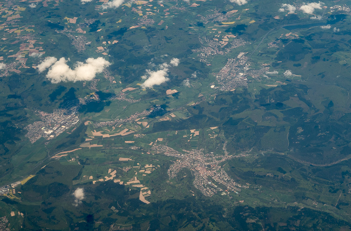 Hessen 2016-05-05 Flug BAW951 München Franz Josef Strauß (MUC/EDDM) - London Heathrow (LHR/EGLL) Luftbild aerial photo