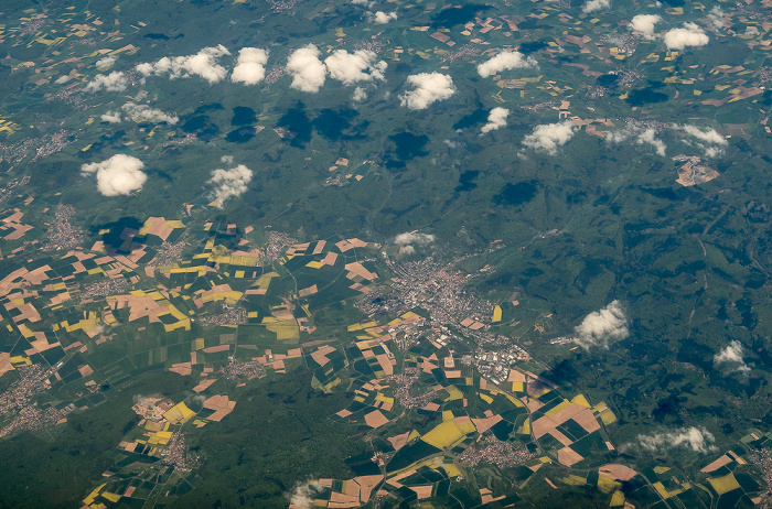 Hessen 2016-05-05 Flug BAW951 München Franz Josef Strauß (MUC/EDDM) - London Heathrow (LHR/EGLL) Luftbild aerial photo