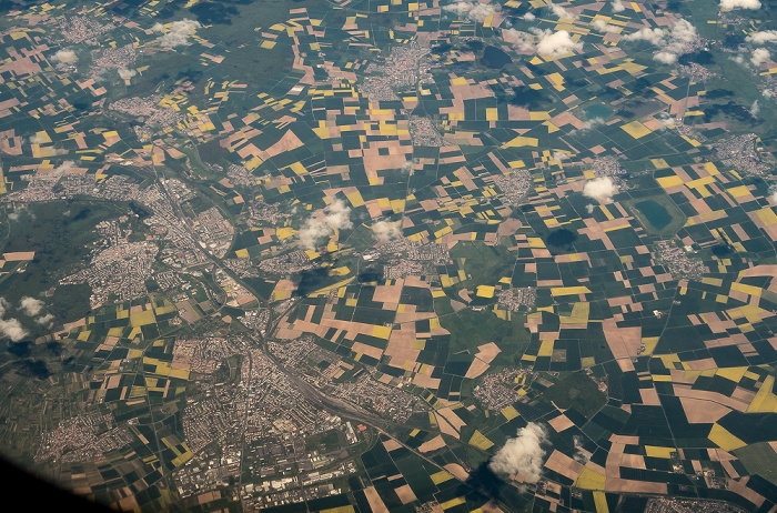 Hessen 2016-05-05 Flug BAW951 München Franz Josef Strauß (MUC/EDDM) - London Heathrow (LHR/EGLL) Luftbild aerial photo