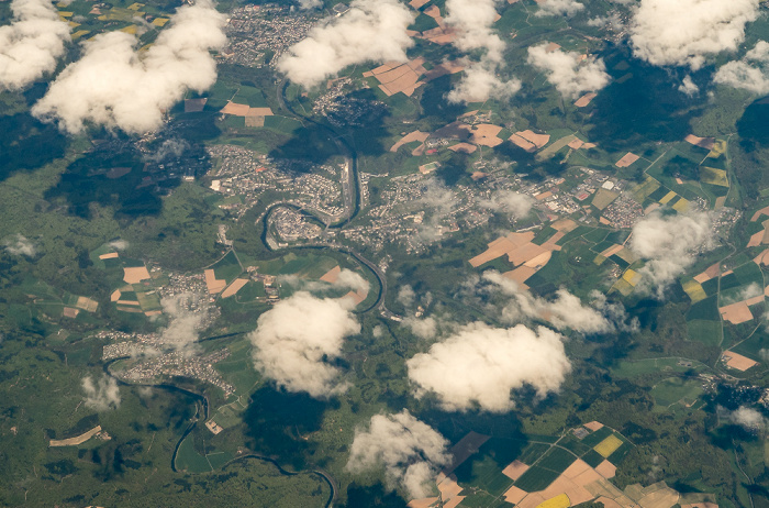 Hessen 2016-05-05 Flug BAW951 München Franz Josef Strauß (MUC/EDDM) - London Heathrow (LHR/EGLL) Luftbild aerial photo