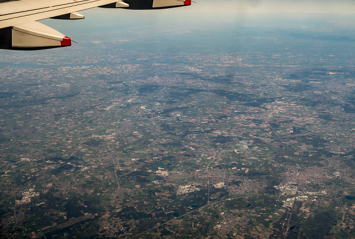 Belgien 2016-05-05 Flug BAW951 München Franz Josef Strauß (MUC/EDDM) - London Heathrow (LHR/EGLL) Luftbild aerial photo