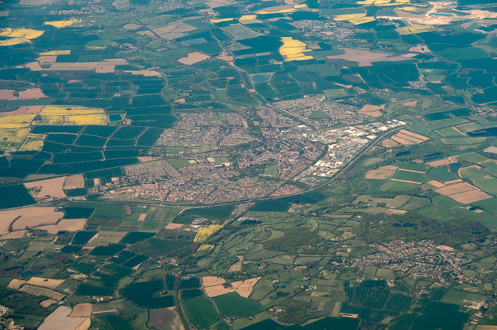 Großbritannien 2016-05-05 Flug BAW951 München Franz Josef Strauß (MUC/EDDM) - London Heathrow (LHR/EGLL) Luftbild aerial photo