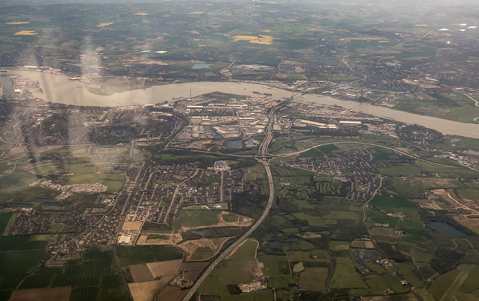 Großbritannien 2016-05-05 Flug BAW951 München Franz Josef Strauß (MUC/EDDM) - London Heathrow (LHR/EGLL) Luftbild aerial photo