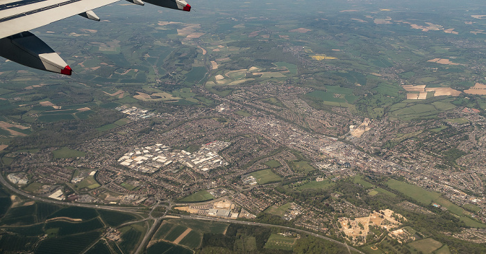 Großbritannien 2016-05-05 Flug BAW951 München Franz Josef Strauß (MUC/EDDM) - London Heathrow (LHR/EGLL) Luftbild aerial photo