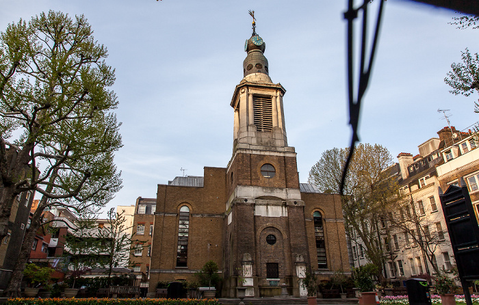 Soho: Wardour Street - St Anne's Church (Soho) London