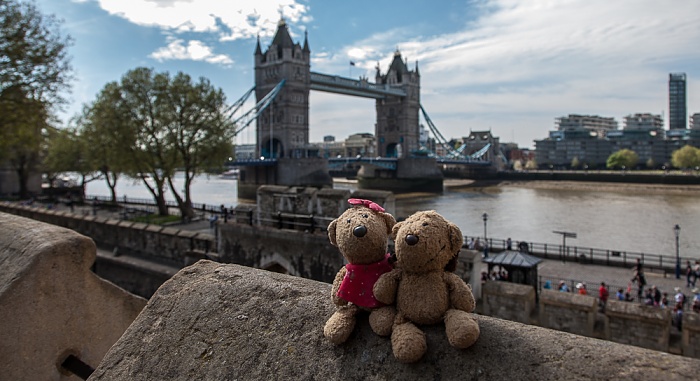 Tower of London: Teddine und Teddy Themse Tower Bridge