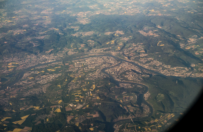 Rheinland-Pfalz 2016-05-08 Flug BAW956 London Heathrow (LHR/EGLL) - München Franz Josef Strauß (MUC/EDDM) Luftbild aerial photo