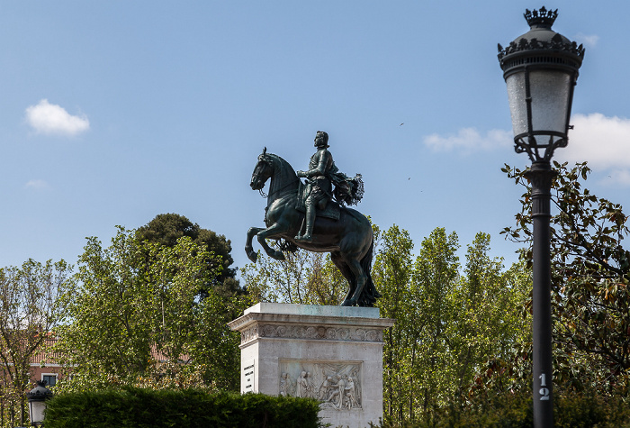 Madrid Plaza de Oriente: Monumento a Felipe IV (Reiterstandbild von Philipp IV.)