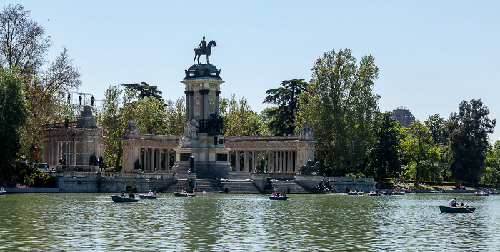 Parque del Retiro: Estanque Grande del Buen Retiro und Monumento a Alfonso XII de España Madrid 2016