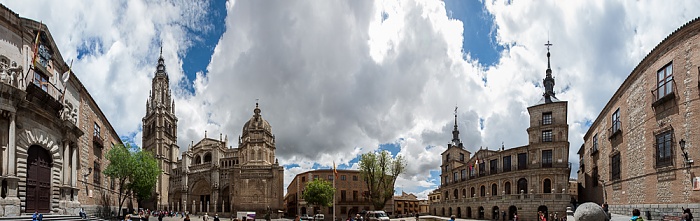 Toledo Centro Historico: Plaza del Ayuntamiento Audiencia Provincial Ayuntamiento de Toledo Catedral de Santa María de Toledo Palacio Arzobispal