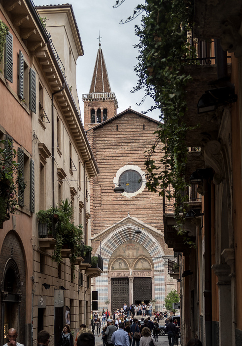 Verona Centro Storico (Altstadt): Corso Sant' Anastasia Basilica di Santa Anastasia