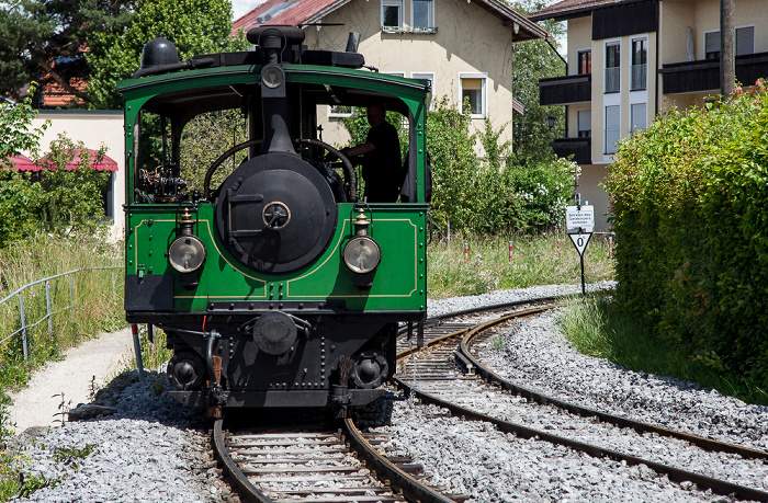 Prien am Chiemsee Bahnhof Prien: Dampflok der Chiemsee-Bahn