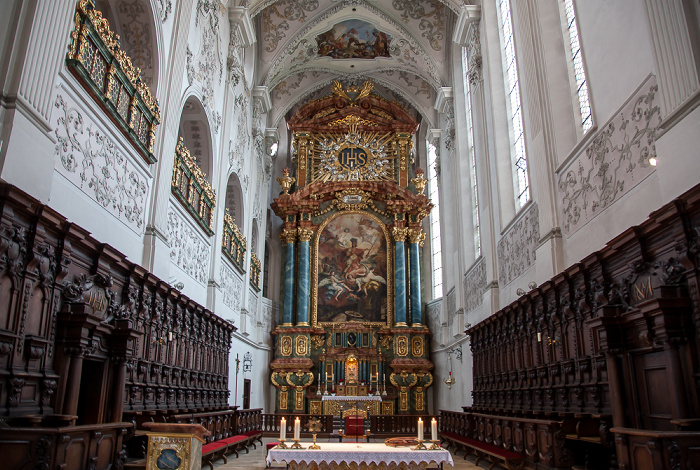 Amberg St. Georg: Altaraufbau und Altarbild des Heiligen Georg