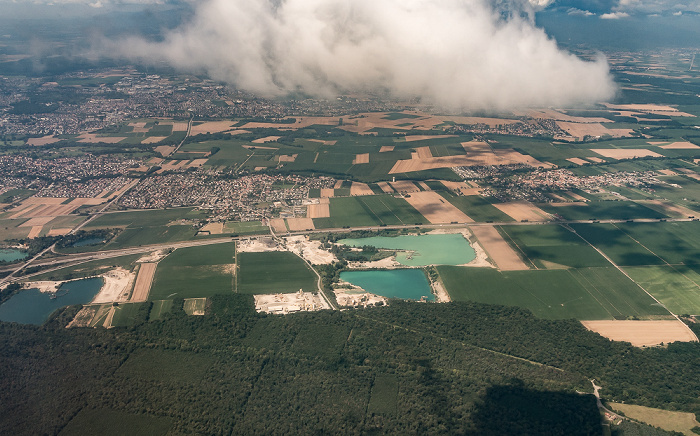 Grand Est - Département Haut-Rhin 2016-07-21 Flug CLH2396 München Franz Josef Strauß (MUC/EDDM) - Basel Mulhouse Freiburg (BSL/LFSB) Luftbild aerial photo