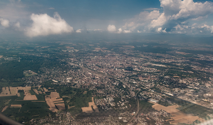 Grand Est - Département Haut-Rhin 2016-07-21 Flug CLH2396 München Franz Josef Strauß (MUC/EDDM) - Basel Mulhouse Freiburg (BSL/LFSB) Luftbild aerial photo