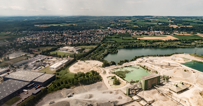 Grand Est - Département Haut-Rhin 2016-07-21 Flug CLH2396 München Franz Josef Strauß (MUC/EDDM) - Basel Mulhouse Freiburg (BSL/LFSB) Luftbild aerial photo