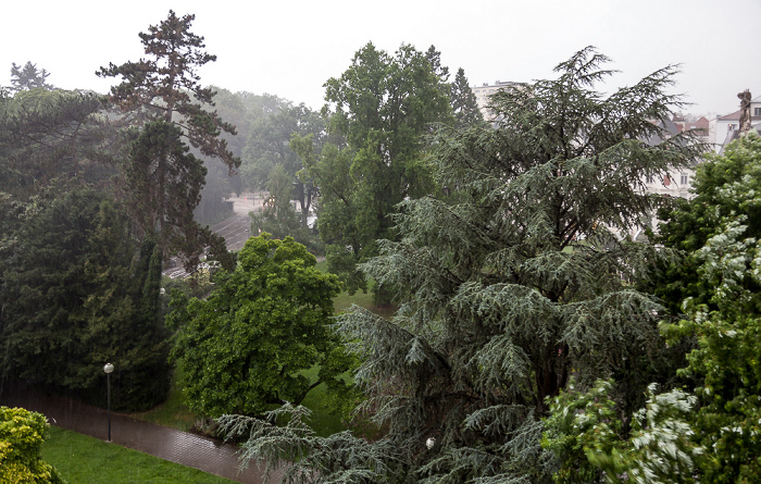 Blick aus dem Mercure Besançon Parc Micaud: Jardins du Casino Besançon