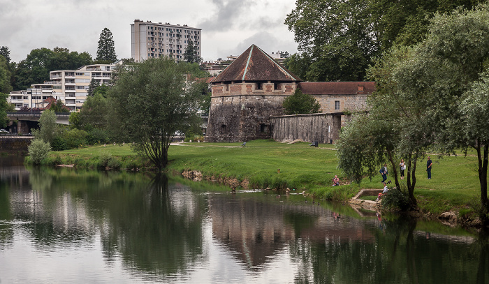 Doubs, Jardins de la Gare-d'Eau, Tour de Chamars Besançon