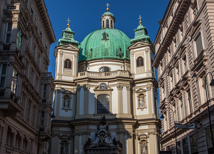 Innere Stadt: Jungferngasse - Peterskirche Wien