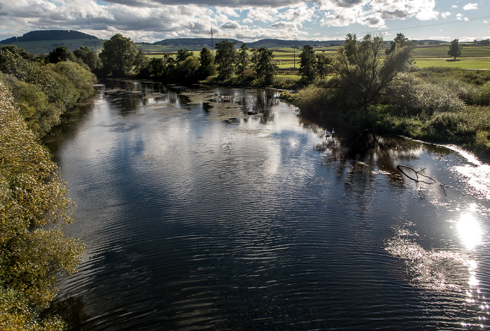 Pfohren Blick von der Donaubrücke Bundesstraße B 31/33: Donau