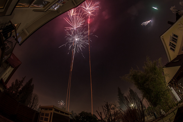 München Gratlspitzstraße: Silvester-/Neujahr-Feuerwerk Gratlspitzstraße 40
