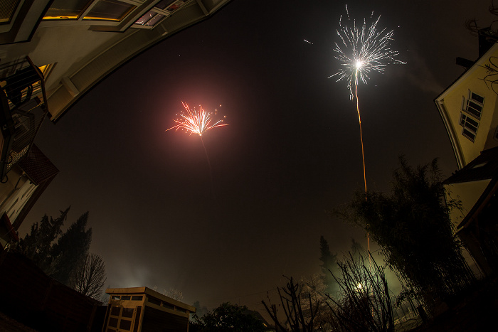 München Gratlspitzstraße: Silvester-/Neujahr-Feuerwerk Gratlspitzstraße 40