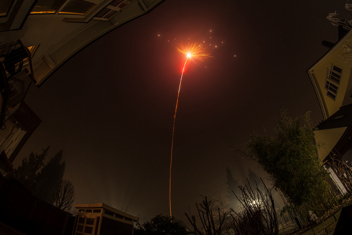 München Gratlspitzstraße: Silvester-/Neujahr-Feuerwerk Gratlspitzstraße 40