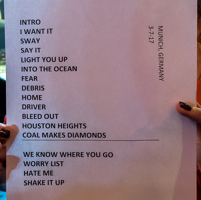 Technikum (Kultfabrik München): Blue October München Setlist