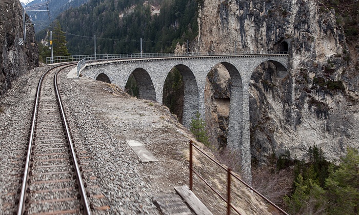 Glacier Express (Albulabahn): Landwasserviadukt Graubünden