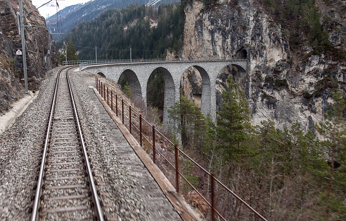 Graubünden Glacier Express (Albulabahn): Landwasserviadukt
