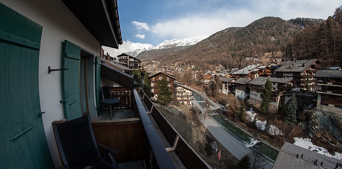 Blick aus dem Hotel Alpenblick Zermatt