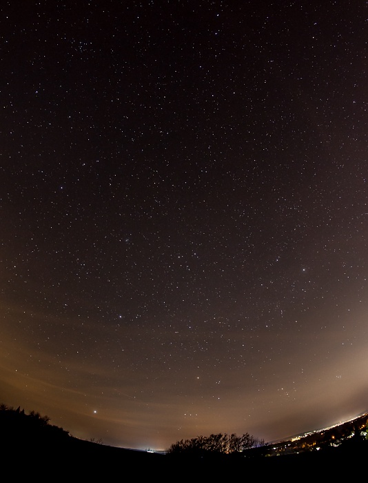 Blick vom Kopen: Sternenhimmel Pfohren