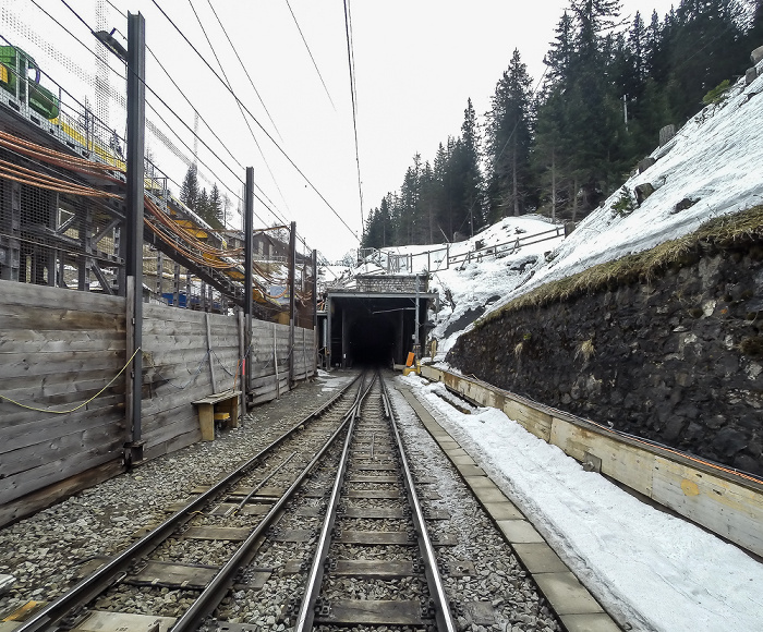 Preda Albulabahn: Nördliches Portal des Albulatunnels
