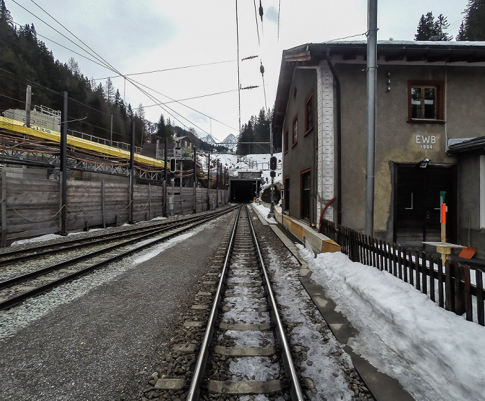 Bahnhof Preda, Albulabahn Albulatunnel