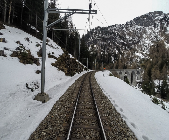 Graubünden Albulabahn Albulaviadukt III