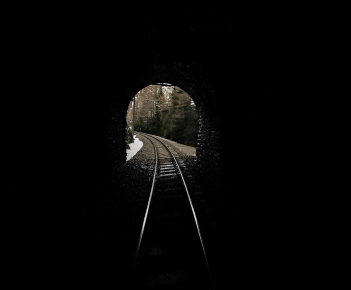 Albulabahn: Toua-Tunnel (Kreiskehrtunnel) Graubünden