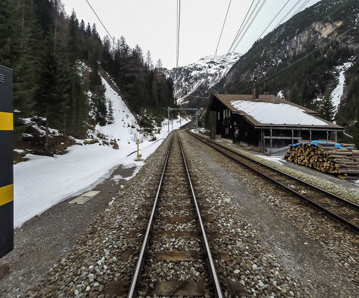 Albulabahn: Kreuzungsstation Muot Graubünden