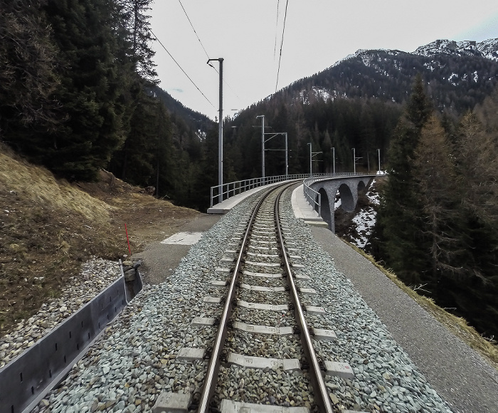 Albulabahn: Val Tisch-Viadukt Graubünden