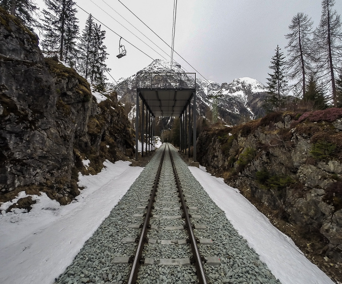 Graubünden Albulabahn: Sesselbahn Bergün