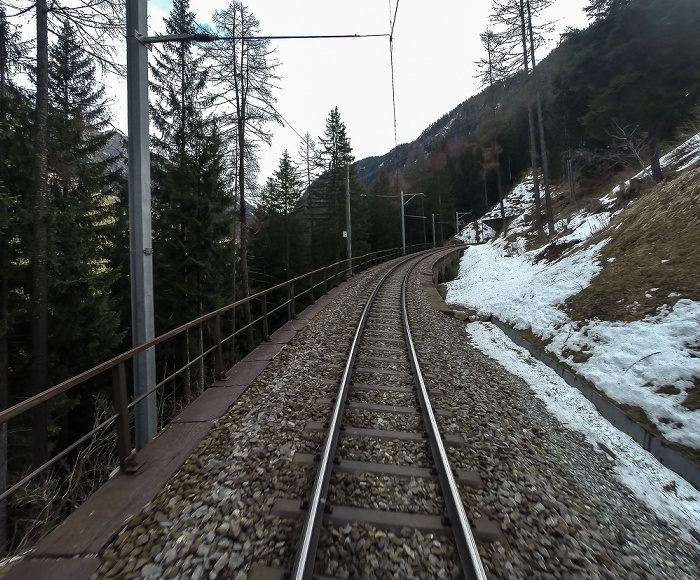 Graubünden Albulabahn: Plaz-Viadukt