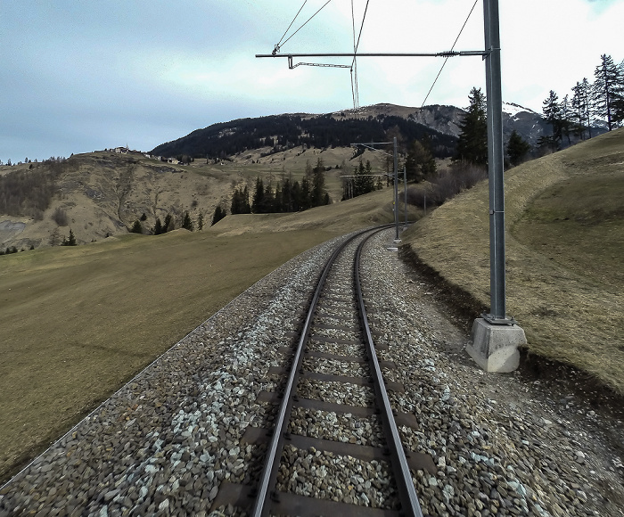 Graubünden Albulabahn Latsch